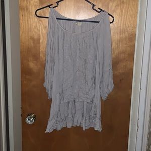 Boho blouse hi front low back